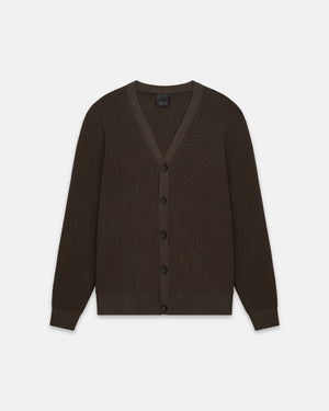 CARDIGAN AIR - BROWN