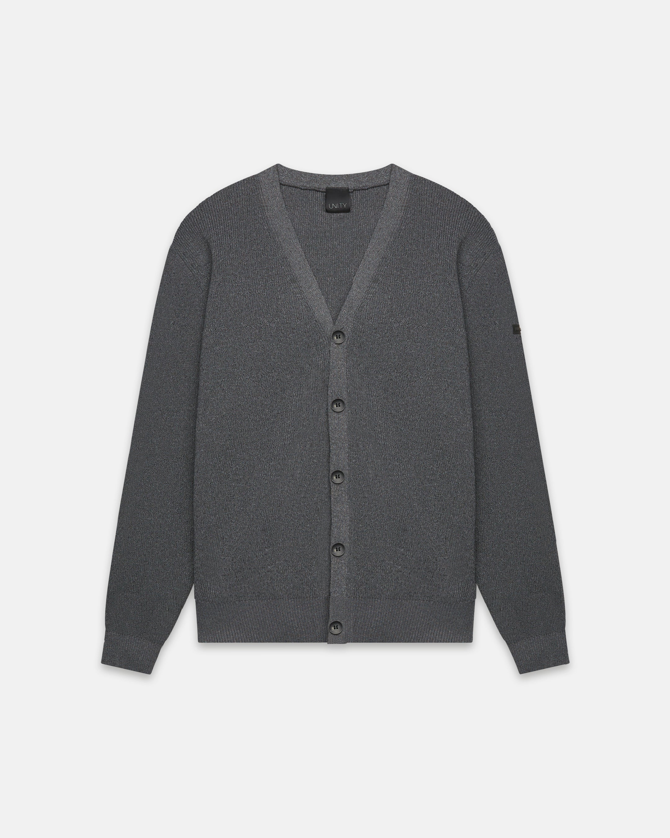 CARDIGAN AIR - GREY MELANGE