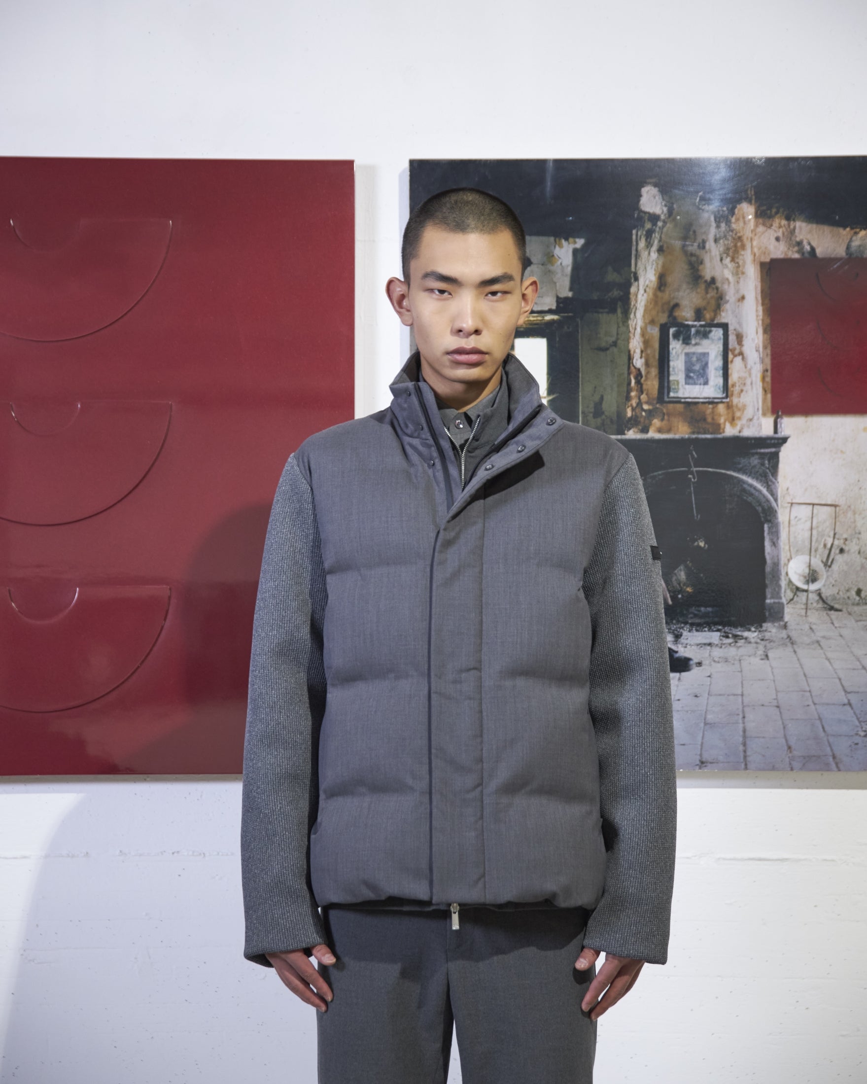 BLEND WOOL - GREY MELANGE
