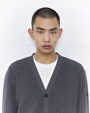 CARDIGAN AIR - GREY MELANGE