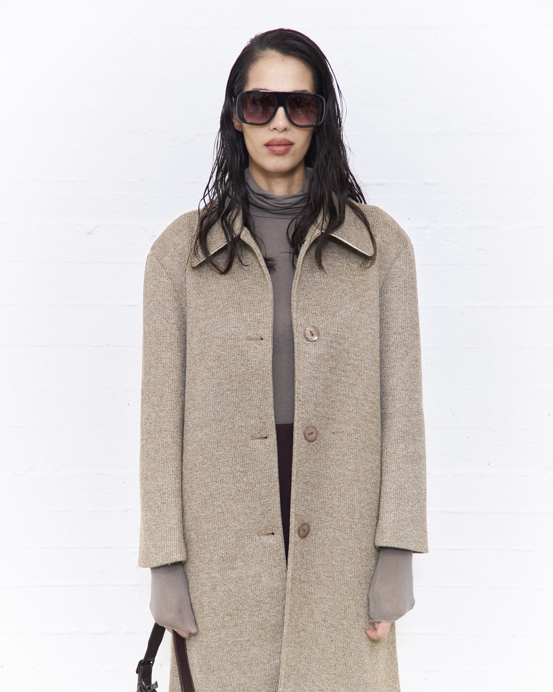 COAT LADY - TAUPE MELANGE