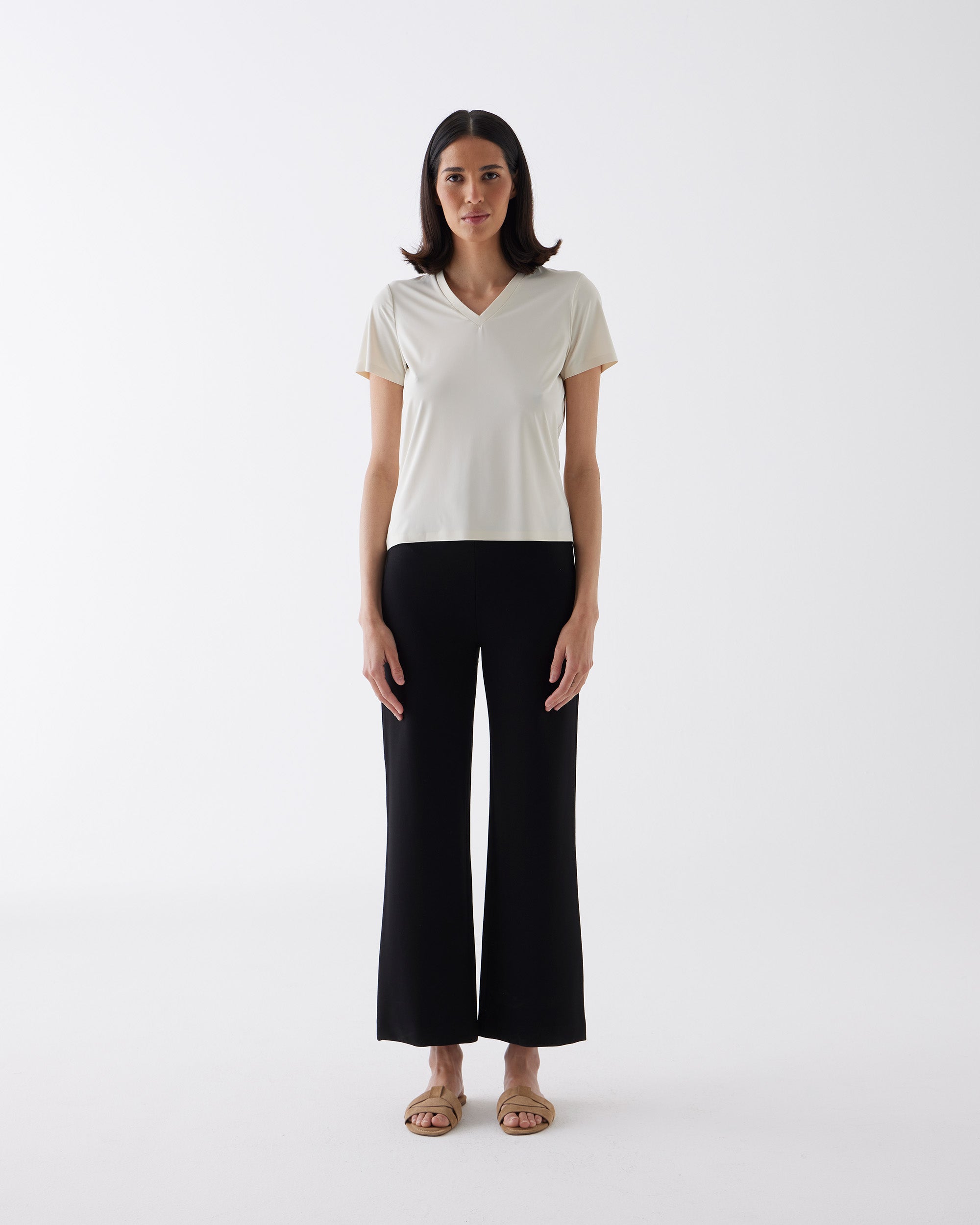 V-Neck Tee - Off White