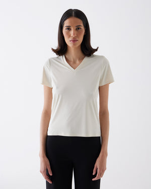 V-Neck Tee - Off White
