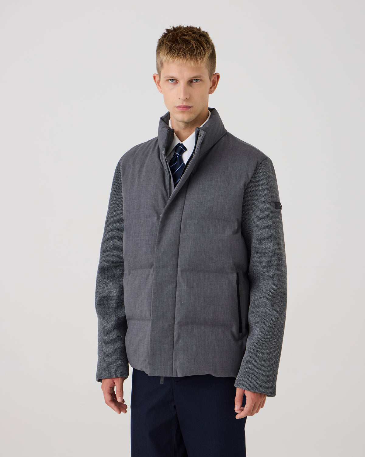 BLEND WOOL -  LIGHT GREY