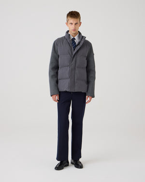 BLEND WOOL -  LIGHT GREY