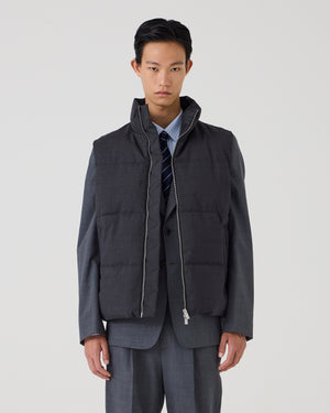 SHINE WOOL -  GREY MELANGE