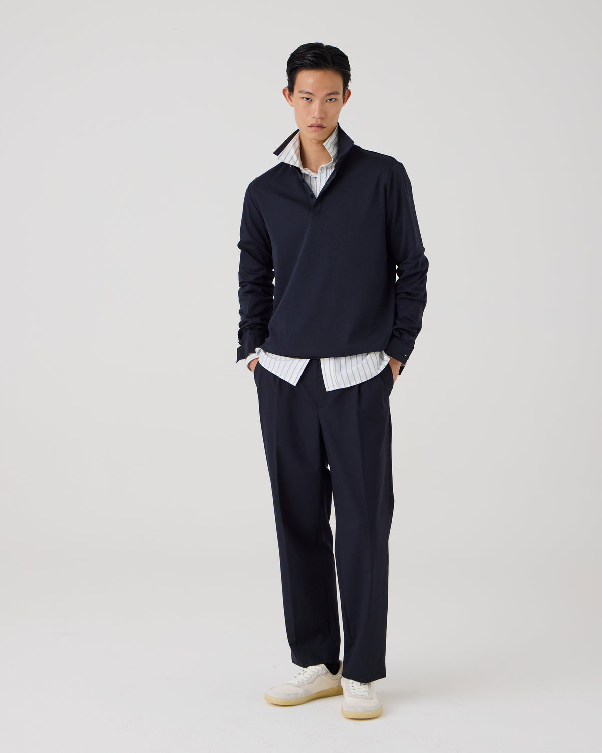 WEIRS LS - NAVY BLUE